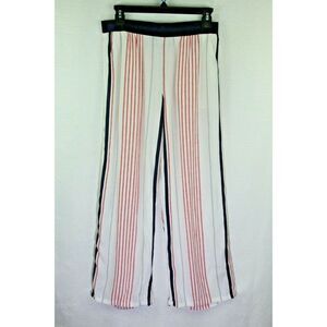Express Pants Small Petite Womens Striped Pull-On